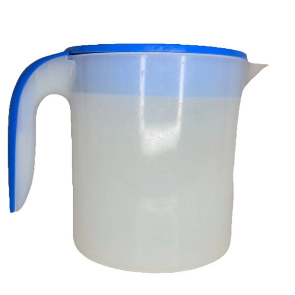 Mr Coffee Iced Tea 3 Quart TM70 Replacement Pitcher with Lid BLUE Oval Very Nice - Picture 2 of 4